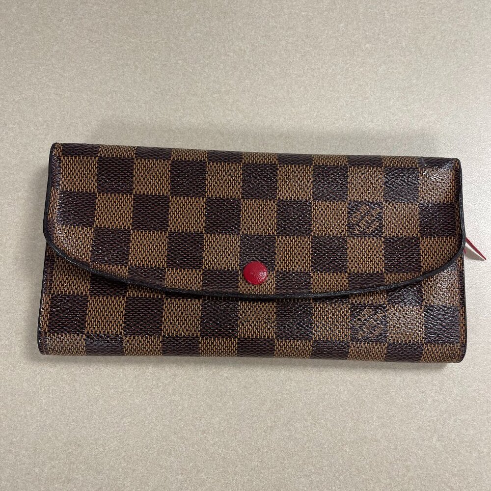 Louis Vuitton 2016 Damier Ebene Emilie Wallet - Preowned